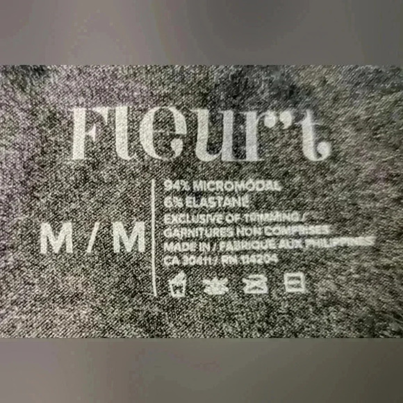 Fleur't Boy Short Medium Gray With Pink Lace - Picture 5 of 5